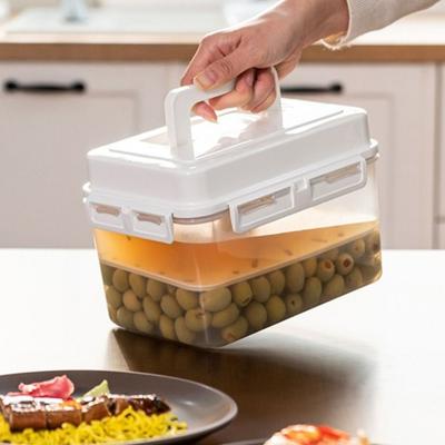 Pojemnik na Kimchi 5 L Prostokątny Pojemnik do Fermentacji i Przechowywania Praktyczny Słoik na Pikle Podróżny