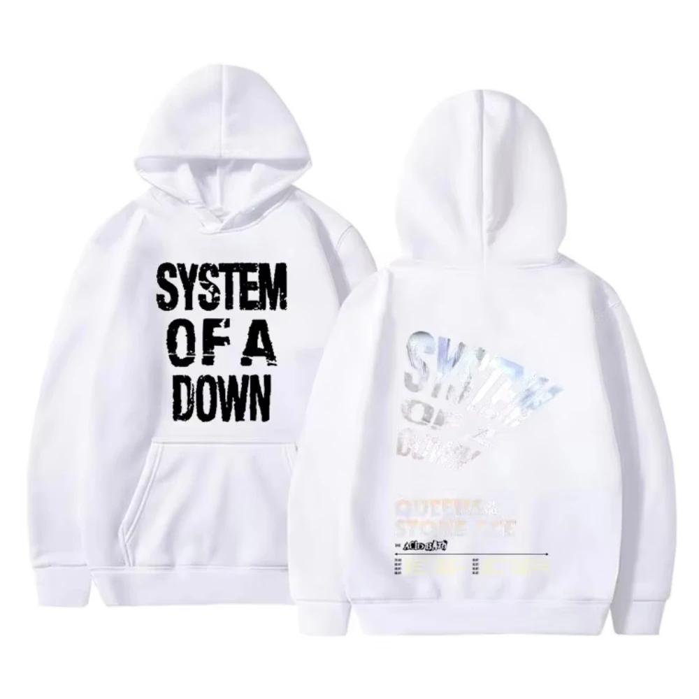 Hot Sale System of A Down Tour 2026 Hoodies Men Women Fashion Rock Oversized Sweatshirt Male Casual High Quality Pullover Hoodie