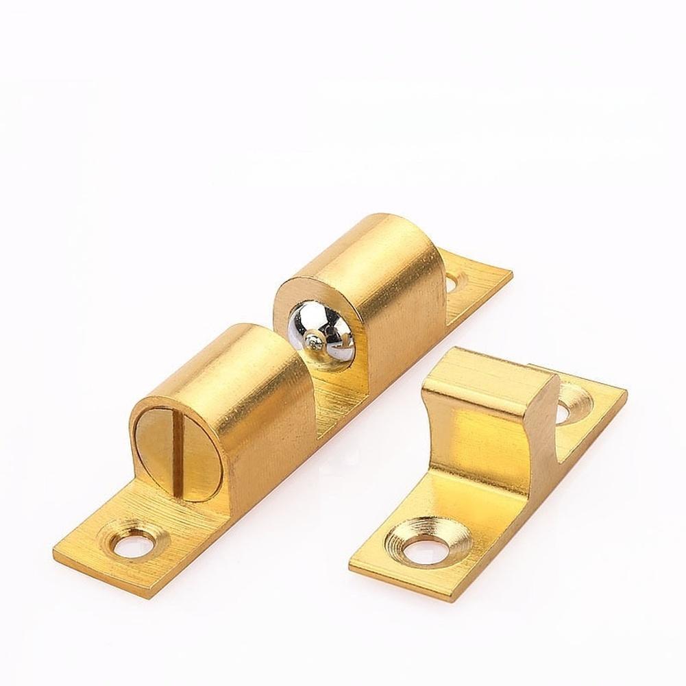 Cabinet Door Touch Ball Latch Made of Solid Brass with Adjustable Tension for Wardrobe Drawer 58.5mm 66mm 40mm