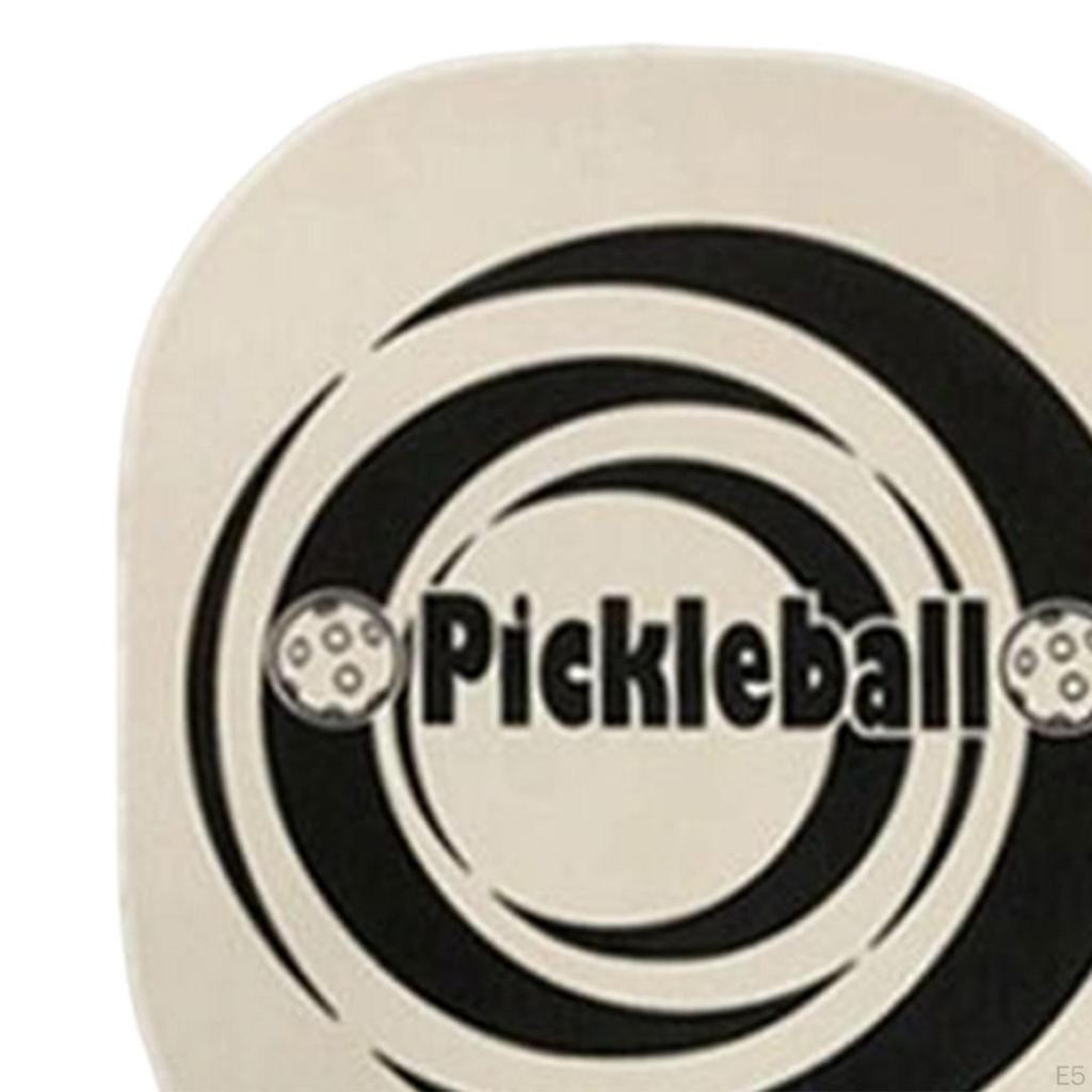 Set, Large Racket Surface Wood Non Slip Handle Durable Pickleball Rackets for Beginner Sports Indoor