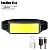 Strong Light Headlamp Portable Mini COB LED Headlight Built-in Battery Flashlight USB Rechargeable Head Lamp Hiking Torch