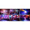 Datewink 2/4PCS Flat Par Lights 36LEDs RGB Stage Lighting Effect DMX512 Control For DJ Disco Church Wedding Party Club Christmas