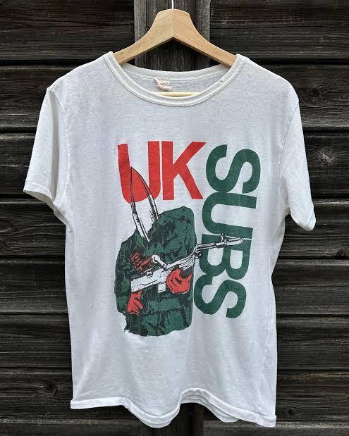 Seltenes U.K. Subs Band Weißes Kurzarmhemd Unisex Konzert S5XL TR676 Unisex T-Shirt