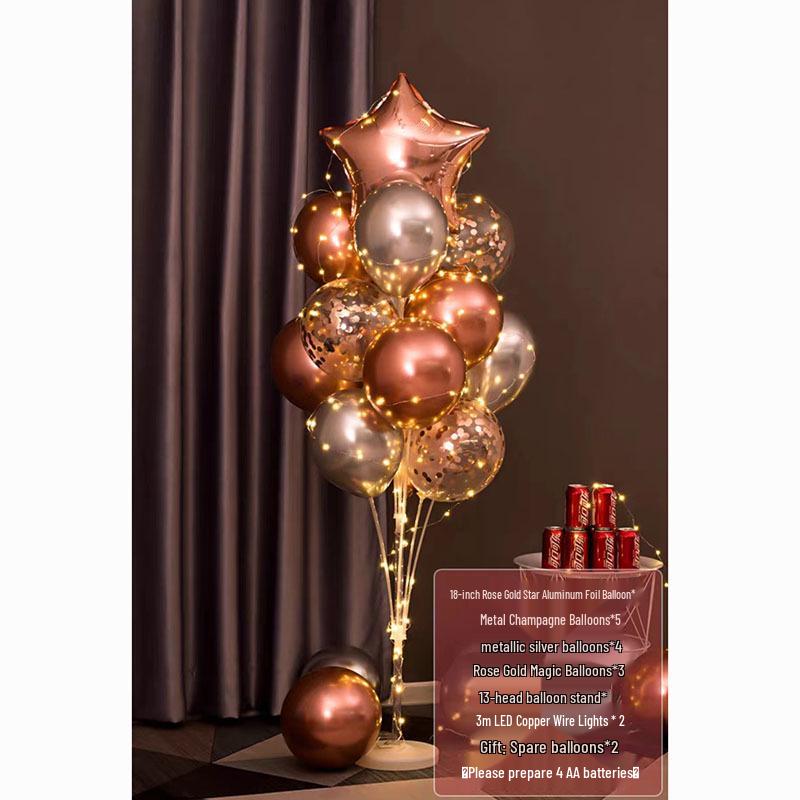 Luminous Balloon Floor Stand for Events: Birthday, Wedding, Anniversary, Party, and More.