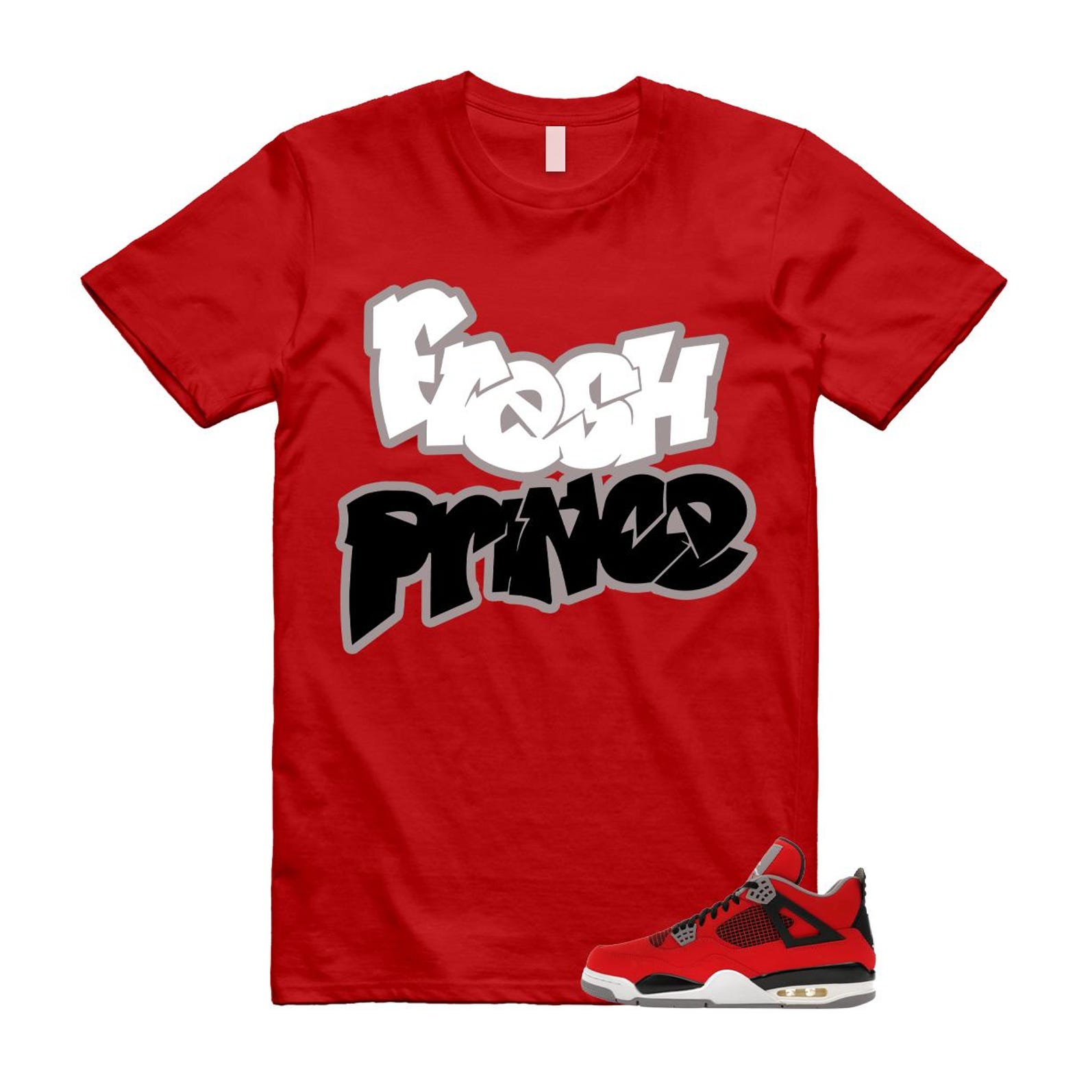 4 Toro Bravo Fire Red White Black Cement Grey 2026 T Shirt Match FP M