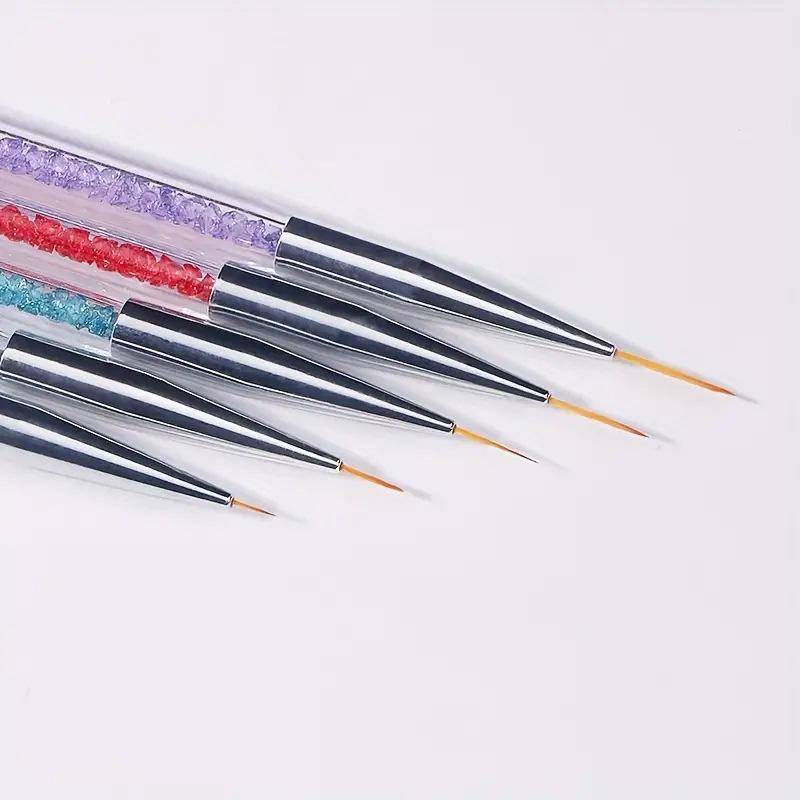 

Double-Ended Nail Art Rhinestone Pen & Brush Set for Dotting and Liner Painting