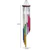 Colorful Outdoor Wind Chimes Hollow Metal Tubes 12 Tubes Aluminum Tube Wind Chime With Hook Hanging Wind Chimes