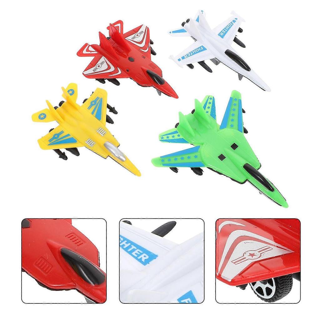 8Pcs Airplane Toys Simulation Fighter Toys Kids Funny Aircraft Model Toys