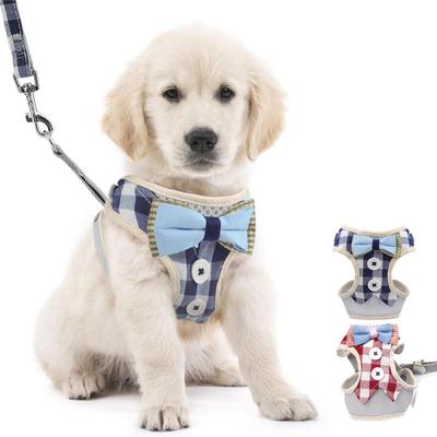 Adjustable Dog Harness Leash Set Mesh Breathable Cat Harness Vest For Small Medium Dogs Cats Walking Running Cat Accessories
