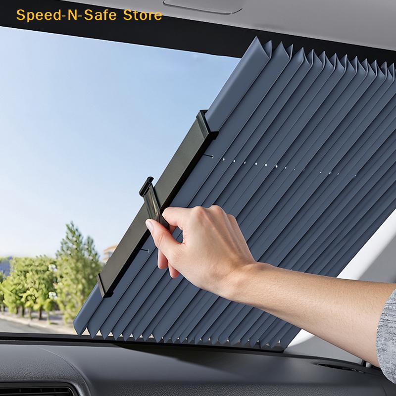 Faltbarer Auto-Sonnenschutz für Windschutzscheibe und Heckscheibe, Sonnenschutz, UV-Hitzeschutz, Geeignet für alle Automodelle und Jahreszeiten