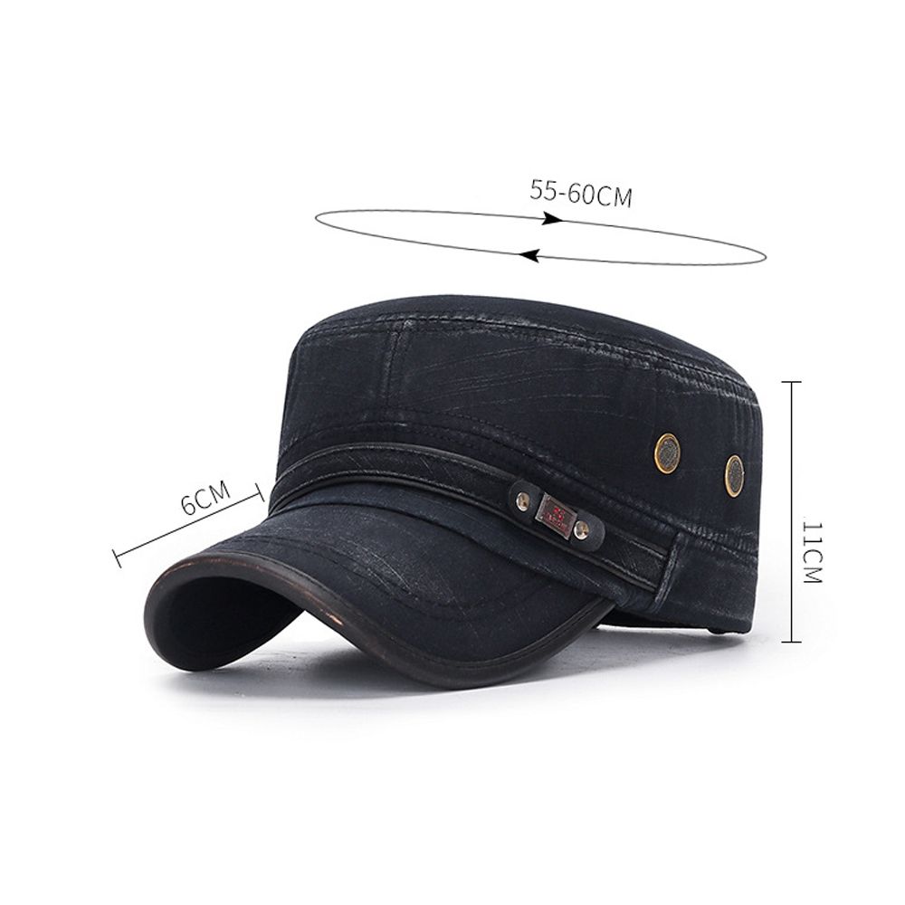 Casual Breathable Adjustable Cadet Hat Peaked Cap Sun Cap Baseball Cap