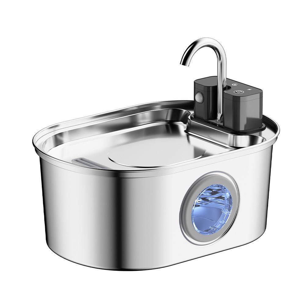 Cross 3.2L USB Smart Stainless Steel Pet Drinking Fountain for Cats and Dogs