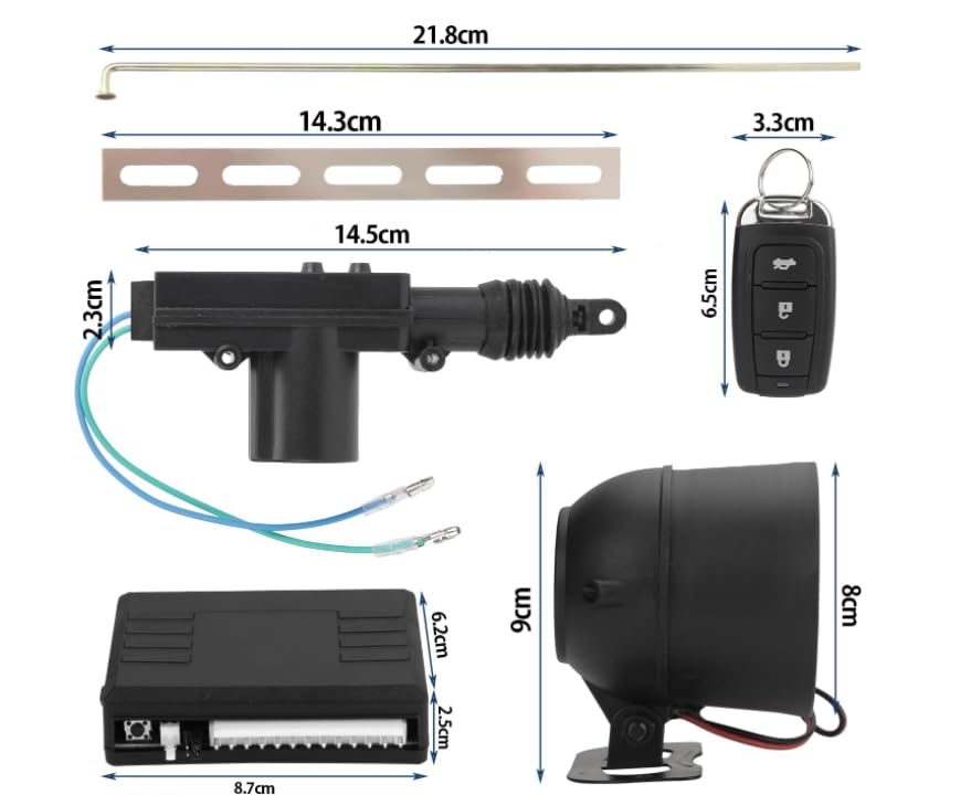 Universal External Parts Car Accessories Door Lock Kit with Actuator Keyless Application Central