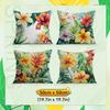 Tropical Flowers Cushion Pillowcase Printed Polyester 40/45/50Cm Throw Pillowcover Decorative Sofa Cushion Pillowslip Home Decor