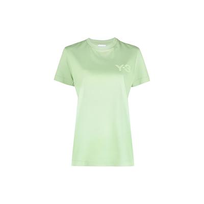 SS22 Logo Print Short Sleeve T-Shirt Women Tops Green HG6125