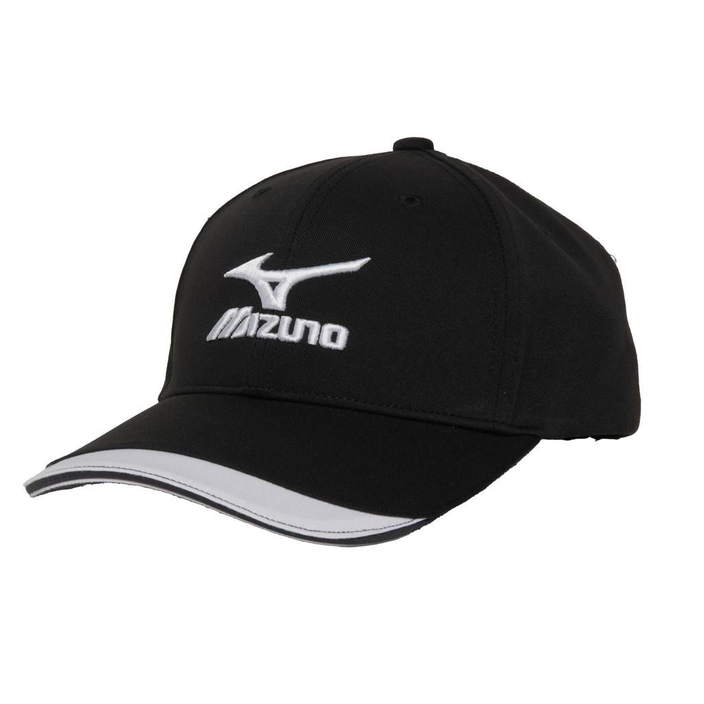 Mizuno Polyester Twill for Sports and Everyday Use Men's Cap, C2JWB160, Black,