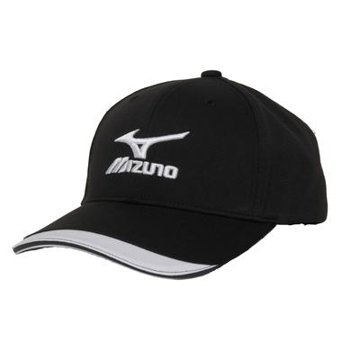 Gorra para Hombre de Sarja de Poliéster Talla Única Circunferencia, Uso Deportivo/Diario, C2JWB160, Negro, (Cabeza 56-60cm)