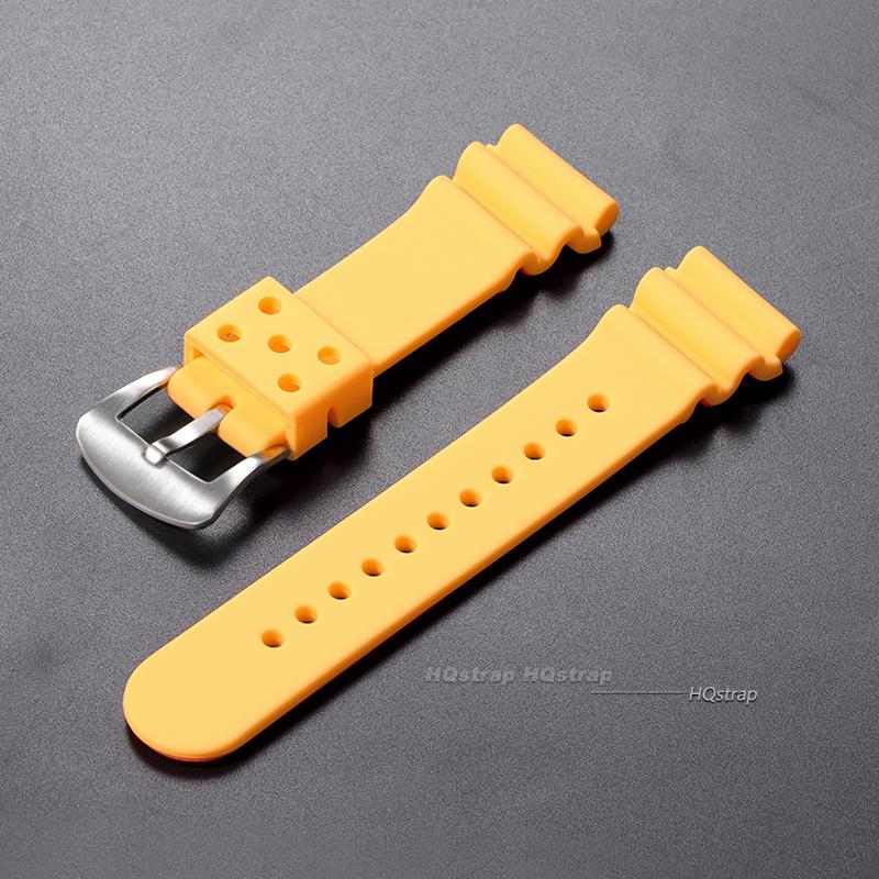 20mm 22mm Silikonarmband für Seiko Uhrenarmband Herren Damen Sport Wasserdicht Tauchen Gummi Handgelenkarmband Zubehör Universelles Band