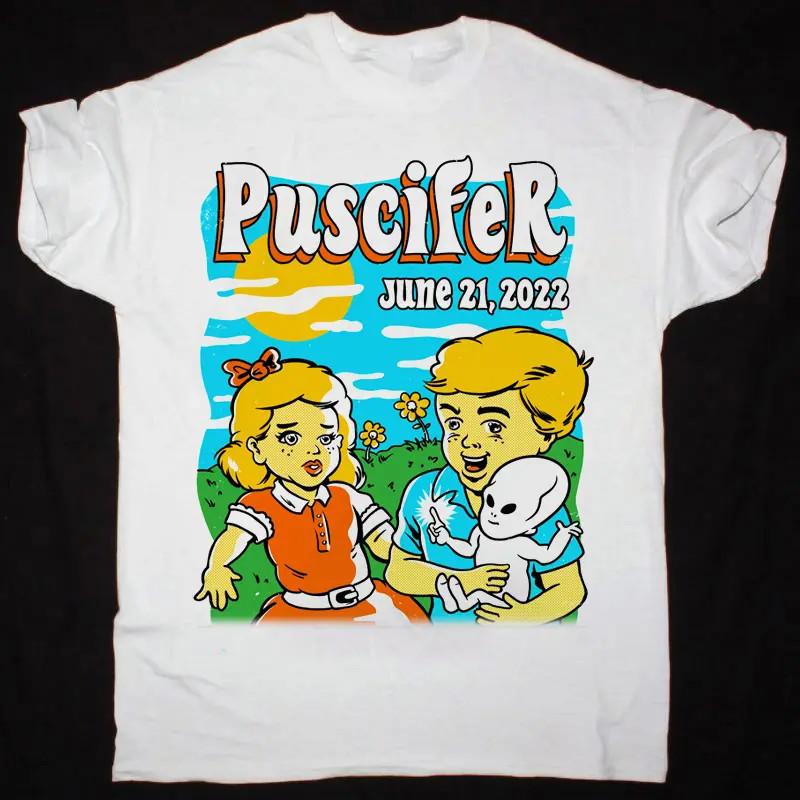 Puscifer Band Gift For Friends White T-Shirt Cotton All Size RD239 M