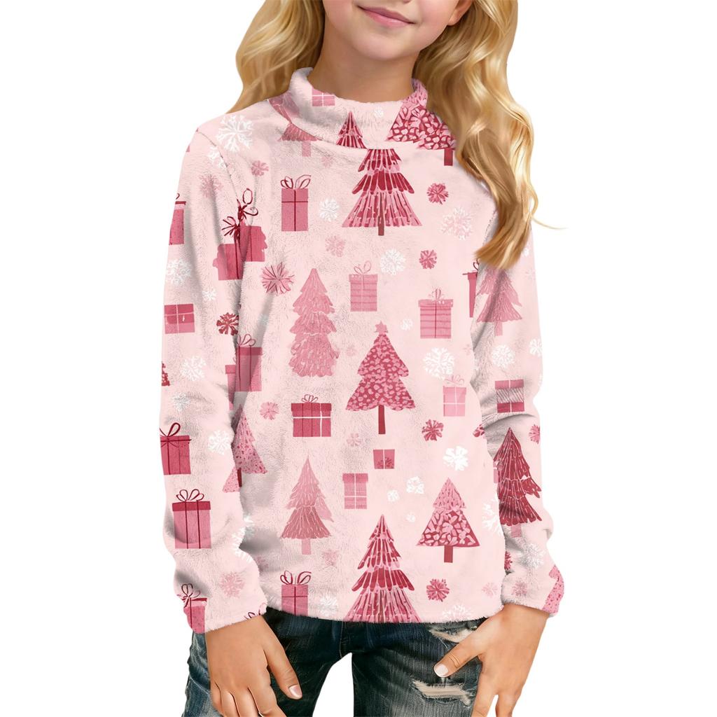 Tricou cu mânecă lungă, casual de zi cu zi pentru copii, cu imprimeu