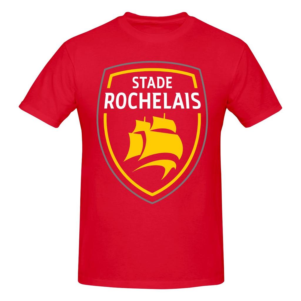 Funny Stade Rochelais Rugby Logo Unisexs Printed Tshirt Unisex T Shirtshirt Sport