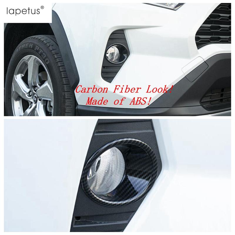 Car Front Fog  Lights Lamps Decoration Ring Circle Cover Trim For TOYOTA RAV4 RAV 4 XA50  - 2024 Chrome Accessories Exterior