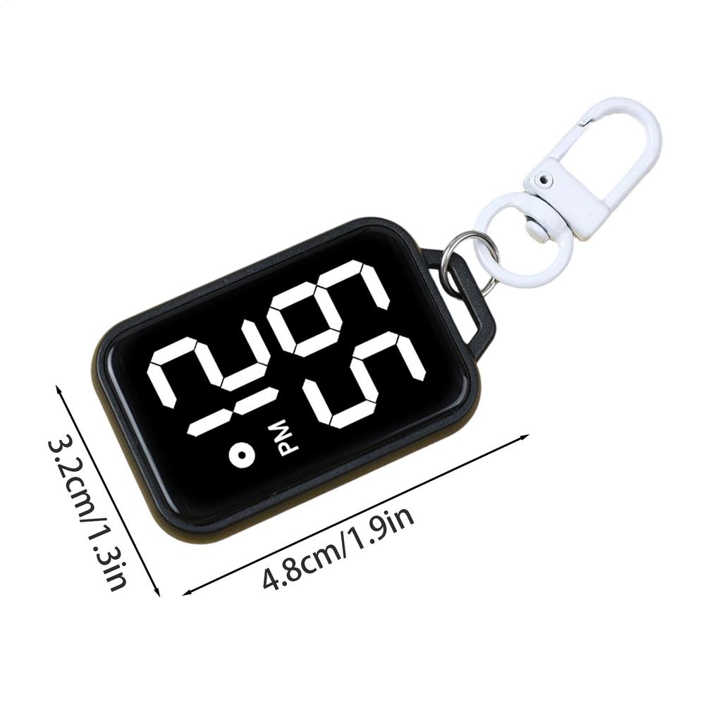 Digital Watch Keychain Watch Electronic Accurate Touch Screen Timepiece Backpack Accessory For Students Adults Teens Commuting