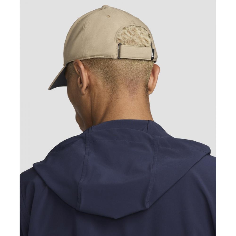 Nike Dry Fit Club Structure Swoosh Cap   Khaki White  Fb5625 247
