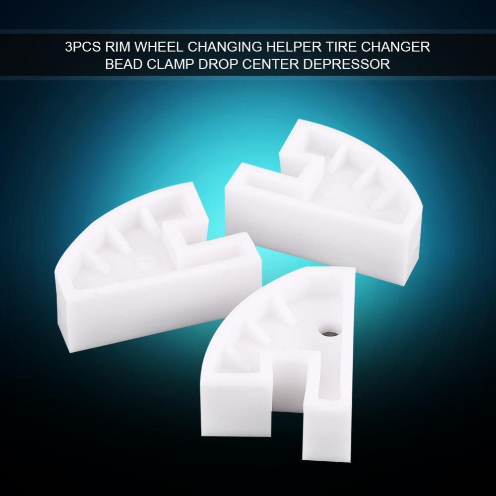 3PCS Wear Resistant Tire Bead Clamp White Tire Mounting Tool Alloy Wheel Anti-Scratch