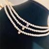Elegant French Retro Pearl Clavicle Necklace - Simple, Versatile, Luxury Style