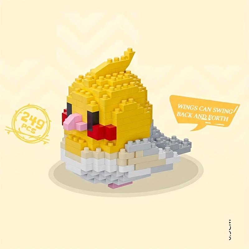 Creative DIY Cartoon Cute Birds, Parrots, Sparrows, Animal Building Blocks, Bird Assembly Model Toys, Home Decoration Gifts