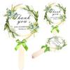 10 Pcs Wedding Hand Fans For Guests Bulk Decorative Handheld Wedding Favor Fans With Handle Thank You For Celebrating With Us