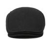 Men's Winter Middle-Aged and Elderly Warm Cotton Hat Outdoor Cold-Proof Thick Ear Protecting Cap Forward Beret