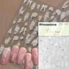 5D illusion polarized butterfly nail sticker pink purple blue fashionable self-adhesive butterfly nail art decoration sticker