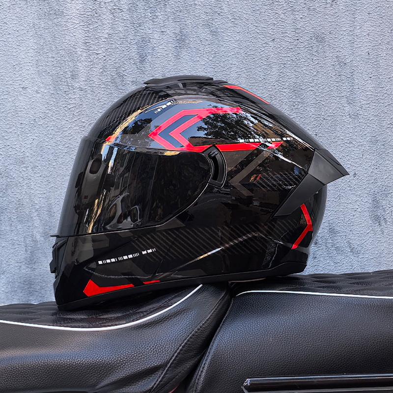 LVS-701 Safety Motorcycle Helmets Full Face Dual Lens Racing Helmet Strong Resistance Off Road Helmet DOT Approved