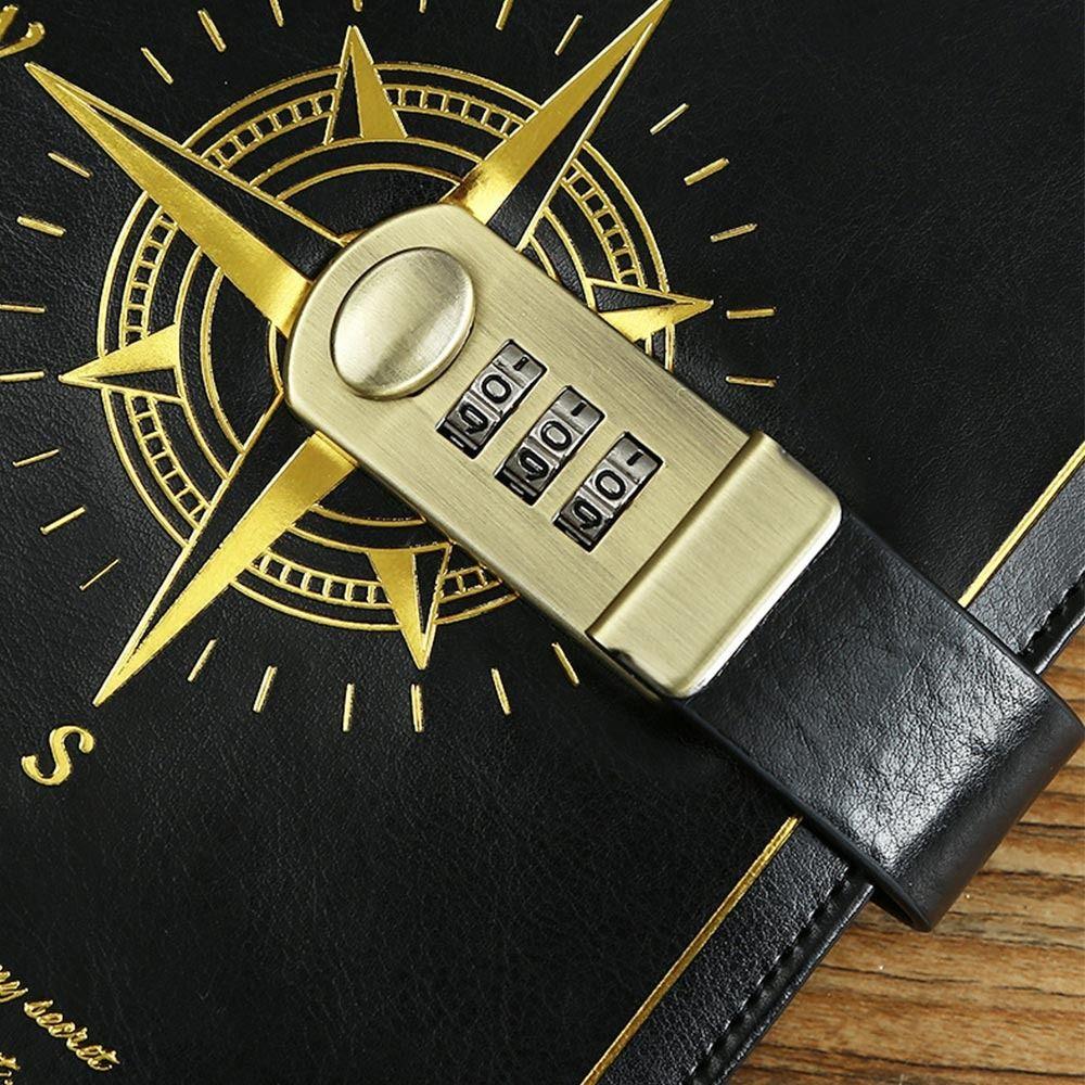 Thickened A5 Notebook With Lock Notepad High Quality Password Book School Office
