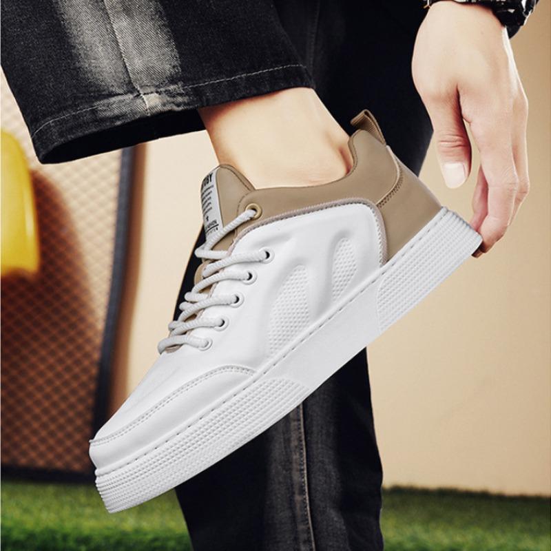 Freizeit-Sneaker Herrenmode Lauf-Sport Herrenschuhe Gemischte Farben Nähen Walking-Schuh Trainer Outdoor Flache Plattform Sneaker