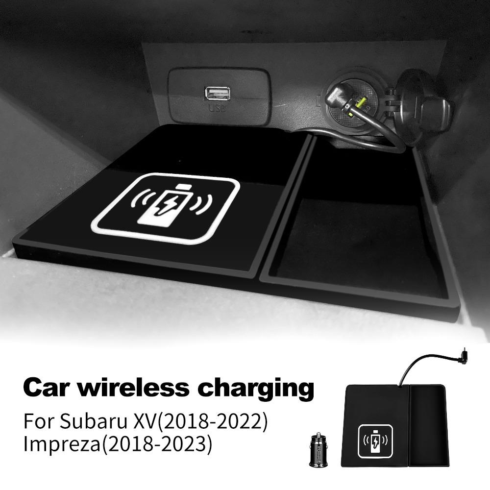 For Subaru XV Impreza 2018-2023 Car Wireless Charger Pad Fast Charging Center Console Organizer Interior Modification Accessorie