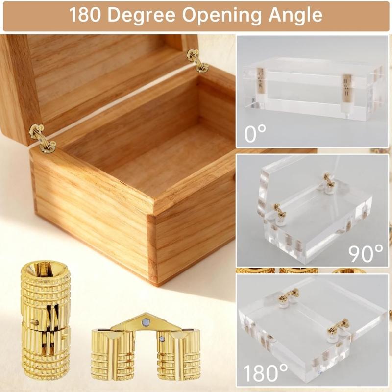 Hide Invisible Cabinet Furniture Hinges 180 Degree Opening Angles Concealed Hinges Furniture Hardware