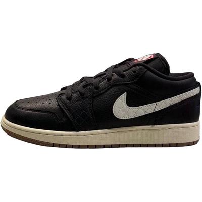 Air 1 Low SE GS Off-Noir University Red Sail Trampki Dziecięce Czarne Game-Royal IR1142-001