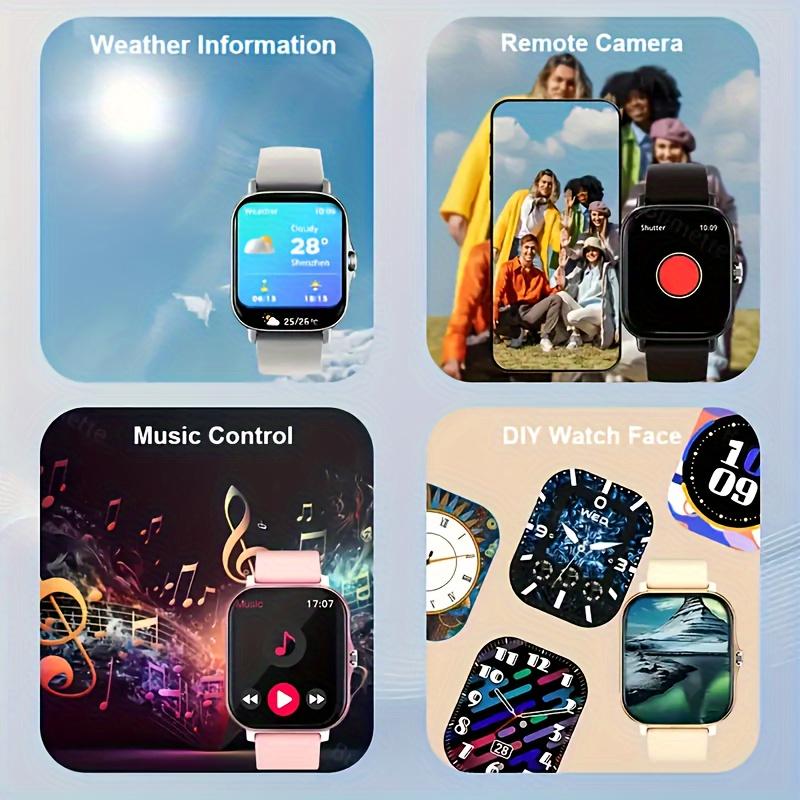 Smart Watch Answer Make Call Message Preview Sport Mode DIY Dial Sleep Monitor Smart Watch for Men Women Gifts