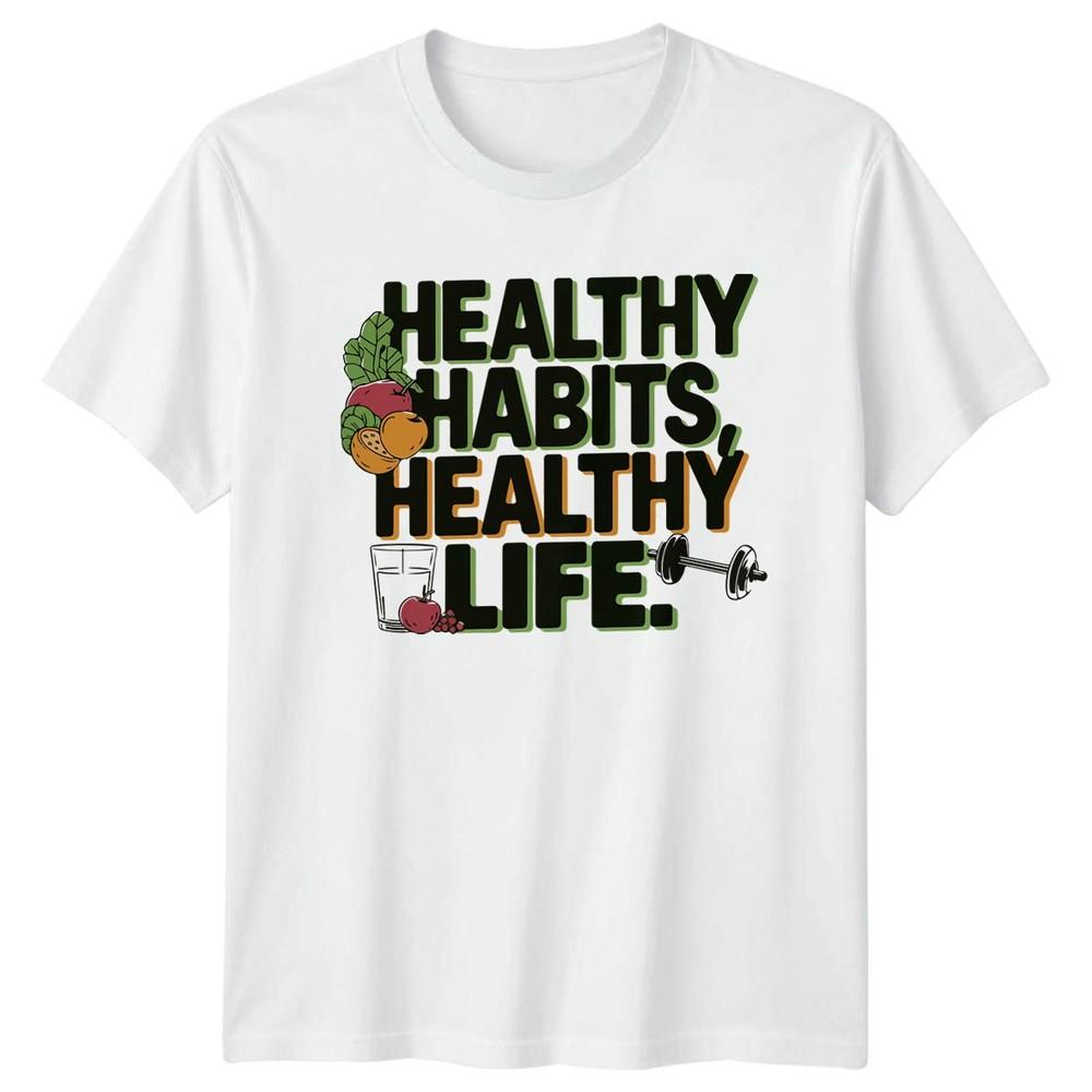 Healthy Habits Healthy Healthy TShirt Healthy Lifestyle S