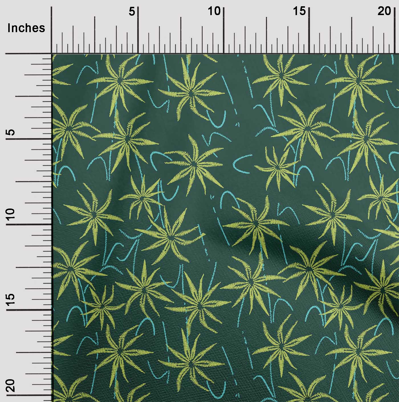 

oneOone Cotton Flex Fabric Floral Artistic Print Fabric by The Yard 40 Inch 42 Inch Wide - Viscose Chiffon оливковий колір