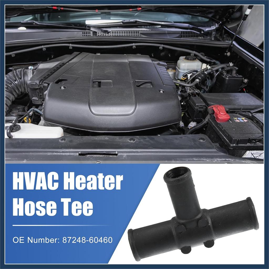 2 Pcs Heater Hose Tee Connector for Toyota Land Cruiser 1992-2007 for Toyota Sequoia 2001-2007 for Toyota Sienna 2004-2007 HVAC Heater Hose Tee