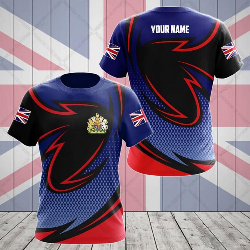 Customize England Football Tees Summer Cool Sportswear For Men Oversized Loose Jersey O-neck Short Sleeve T-shirts Daily Tops