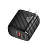 Dual-Port 20W QC+PD Fast Charger Adapter for Huawei, Apple, Samsung