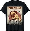 Funny Cute Pet Pajama Pug Dog Outfit Pugzilla Tee T-Shirt