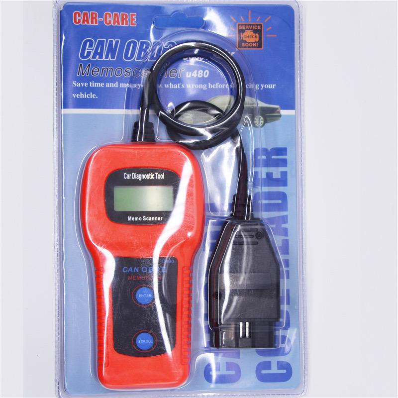 

U480 OBD2 CAN BUS считыватель кодов двигателя автоматический детектор кодов неисправностей