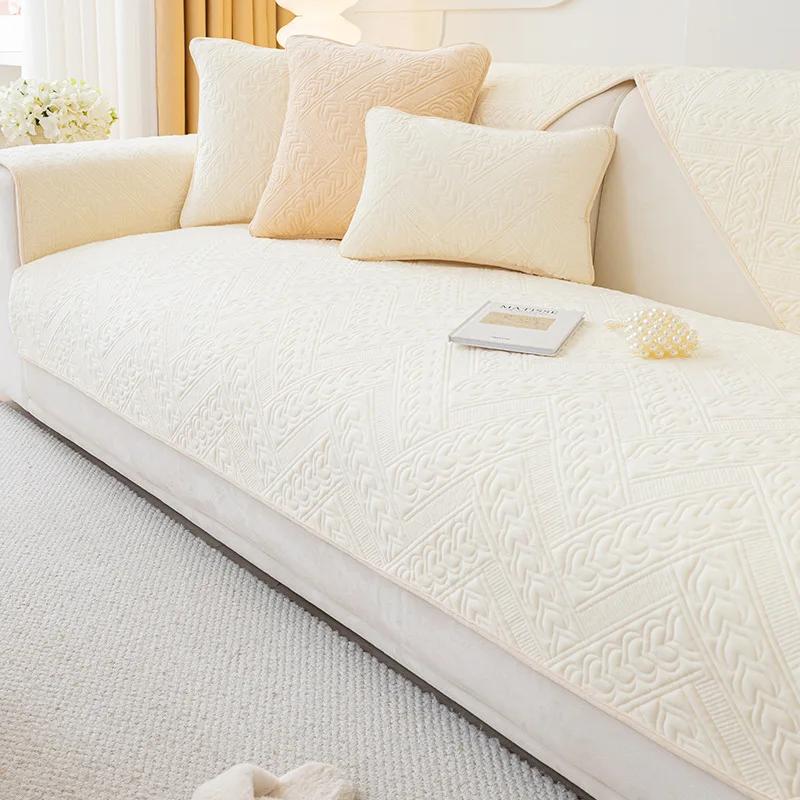 

Four Seasons Universal Гостиная Нескользящая Диванная Подушка Осенне-Зимний Чехол для Дивана Полотенце Ткань Бархатная Диванная Подушка 30x50cm pillowcase