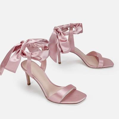 Sandale sexy cu tocuri super înalte și subțiri pentru femei, cu toc de 8 cm, pentru petrecere, sandale de nuntă de vară, cu curele la gleznă, pantofi de dans